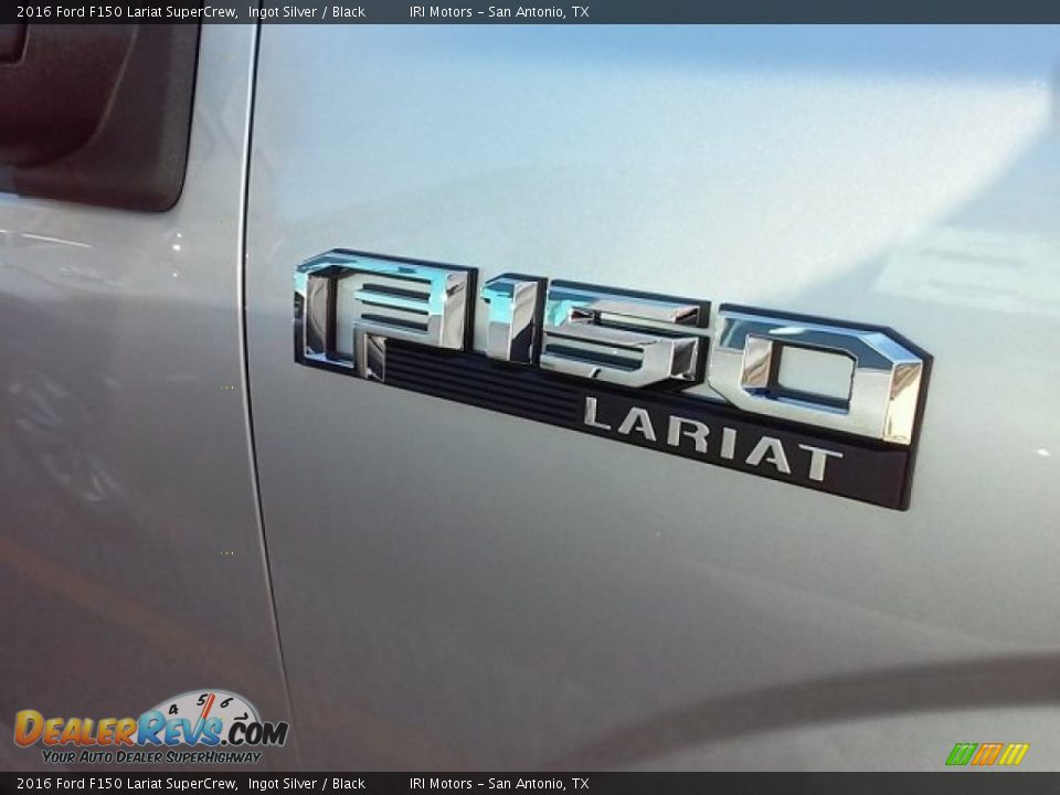 2016 Ford F150 Lariat SuperCrew Ingot Silver / Black Photo #5