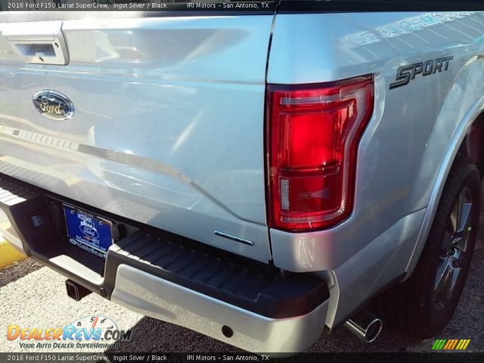 2016 Ford F150 Lariat SuperCrew Ingot Silver / Black Photo #12