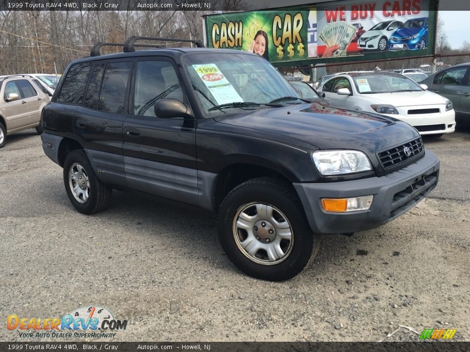 1999 Toyota RAV4 4WD Black / Gray Photo #1