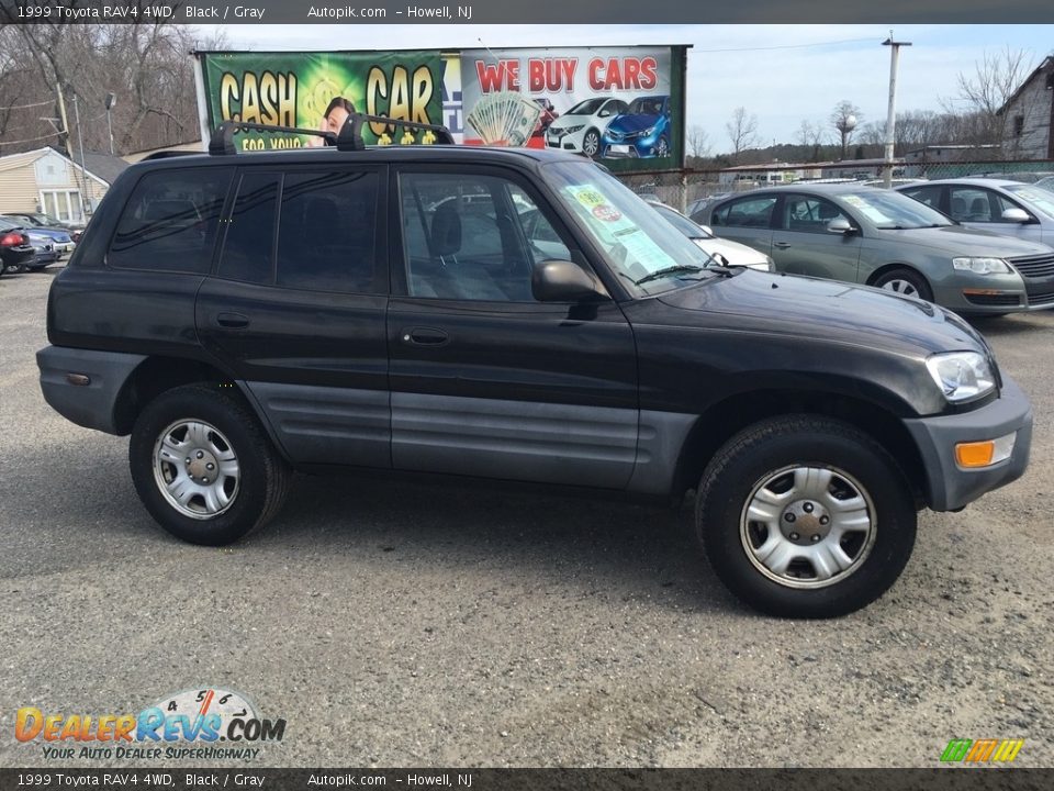 1999 Toyota RAV4 4WD Black / Gray Photo #2
