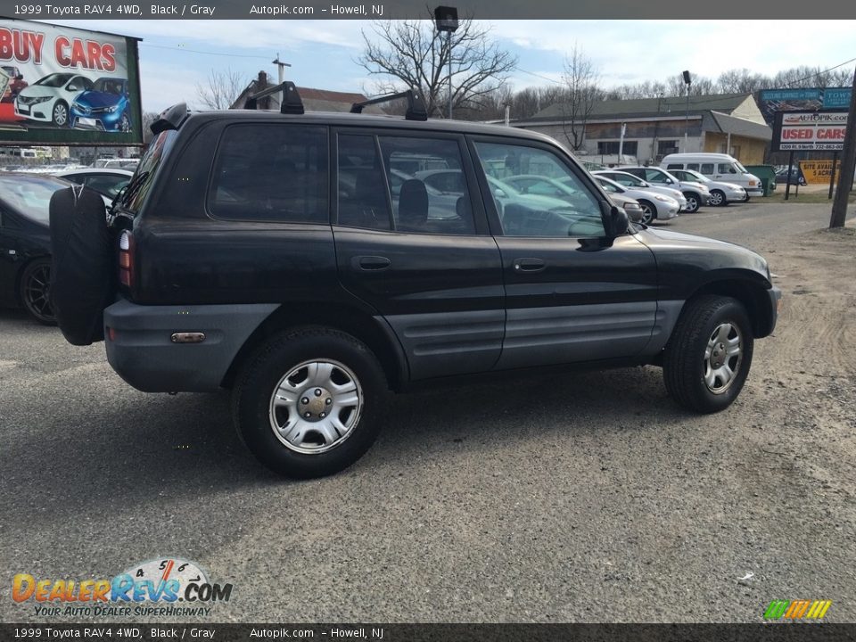 1999 Toyota RAV4 4WD Black / Gray Photo #3