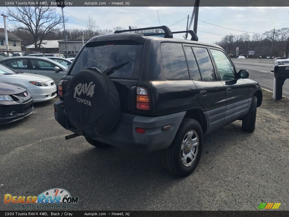 1999 Toyota RAV4 4WD Black / Gray Photo #6
