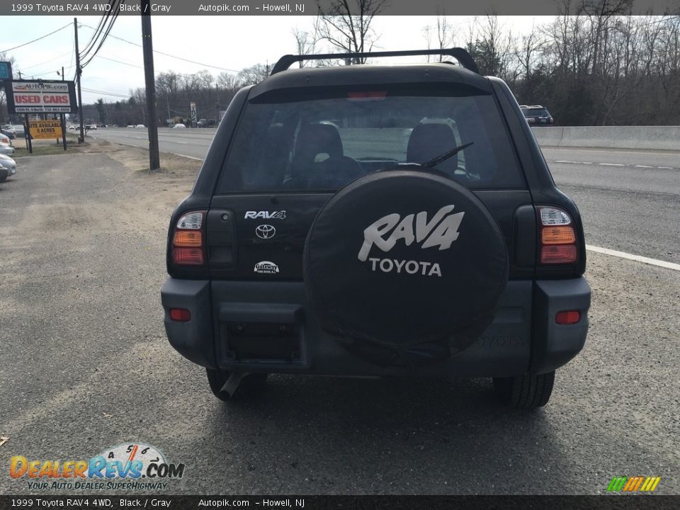 1999 Toyota RAV4 4WD Black / Gray Photo #7