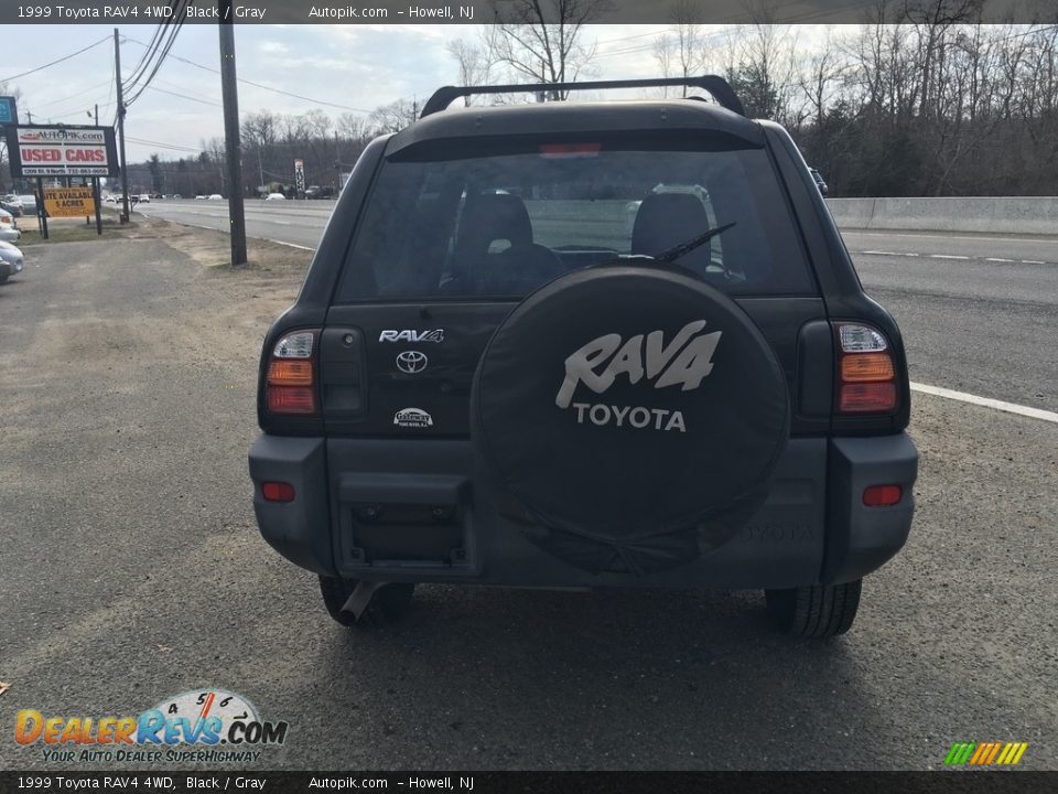 1999 Toyota RAV4 4WD Black / Gray Photo #8