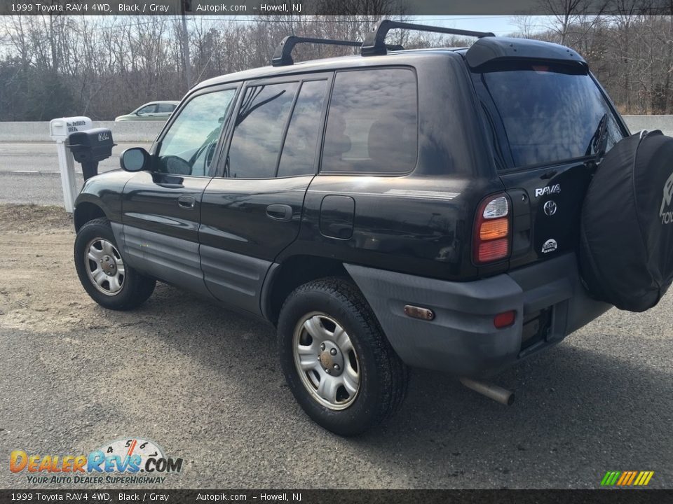 1999 Toyota RAV4 4WD Black / Gray Photo #10