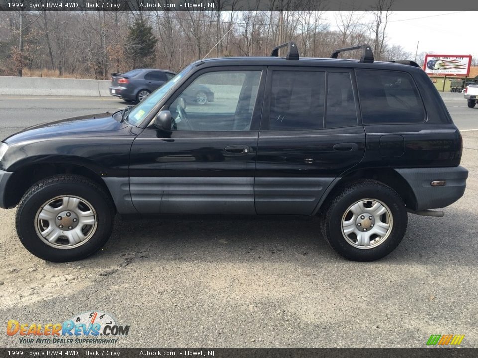 1999 Toyota RAV4 4WD Black / Gray Photo #11