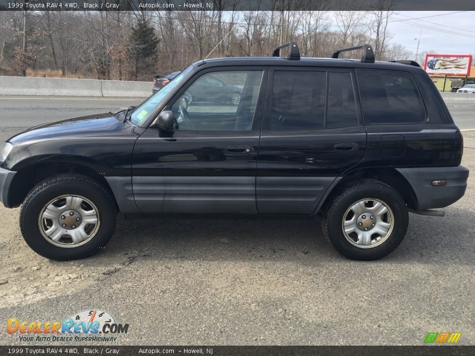 1999 Toyota RAV4 4WD Black / Gray Photo #12