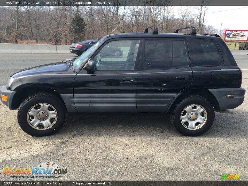 1999 Toyota RAV4 4WD Black / Gray Photo #13