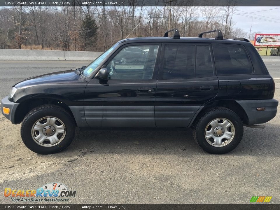1999 Toyota RAV4 4WD Black / Gray Photo #14