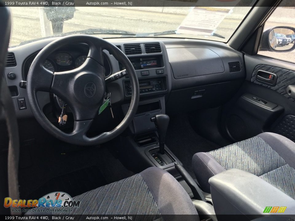 1999 Toyota RAV4 4WD Black / Gray Photo #18