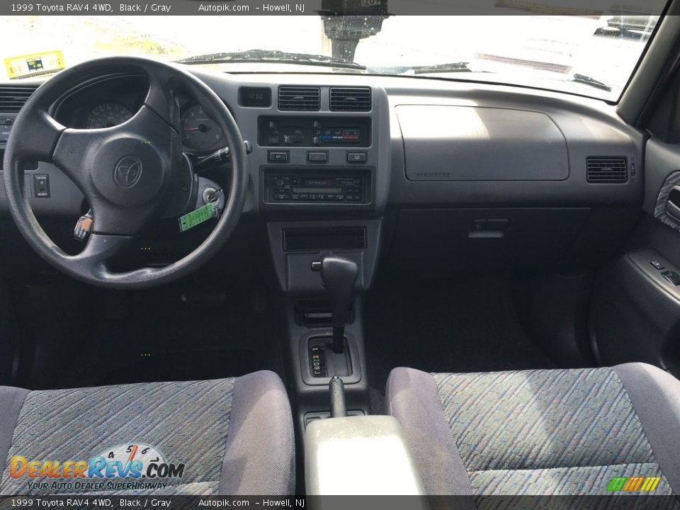1999 Toyota RAV4 4WD Black / Gray Photo #19