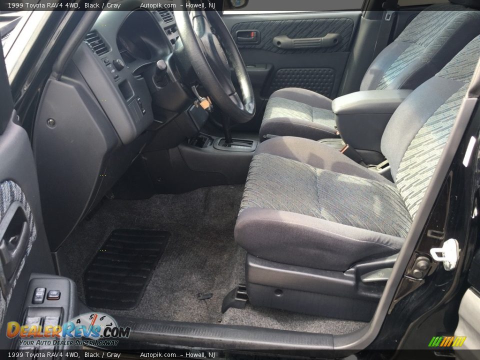 1999 Toyota RAV4 4WD Black / Gray Photo #22