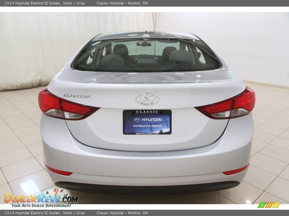 2014 Hyundai Elantra SE Sedan Silver / Gray Photo #17