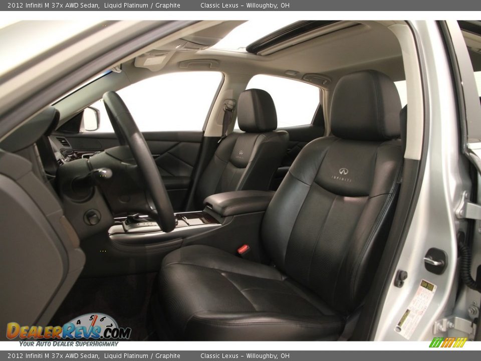 2012 Infiniti M 37x AWD Sedan Liquid Platinum / Graphite Photo #7