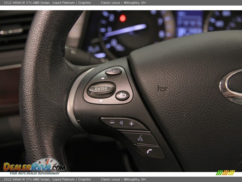 2012 Infiniti M 37x AWD Sedan Liquid Platinum / Graphite Photo #10
