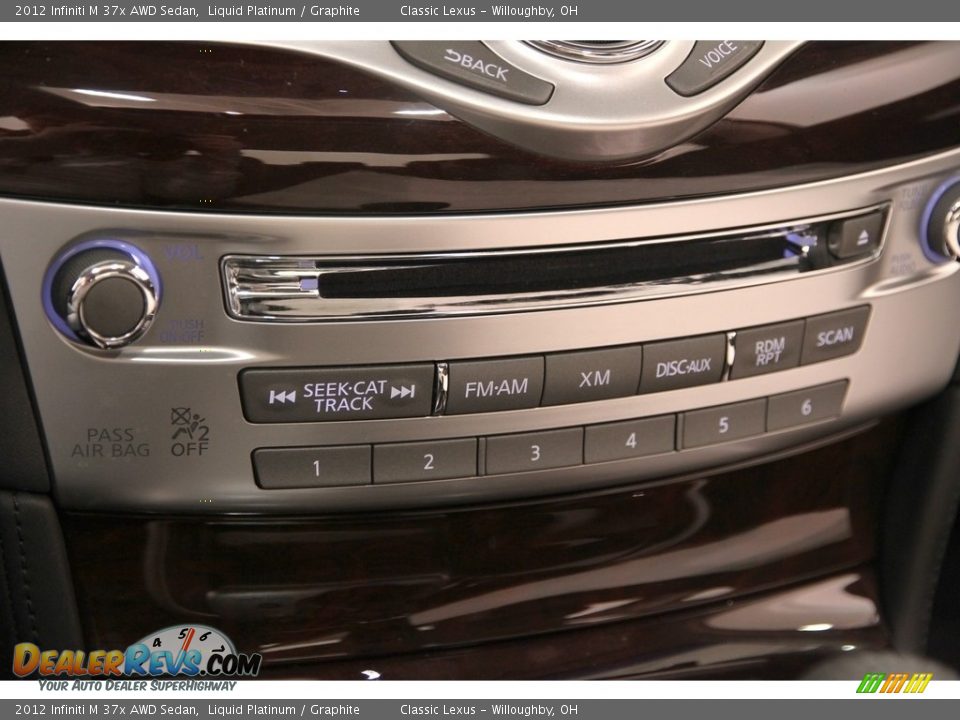2012 Infiniti M 37x AWD Sedan Liquid Platinum / Graphite Photo #21