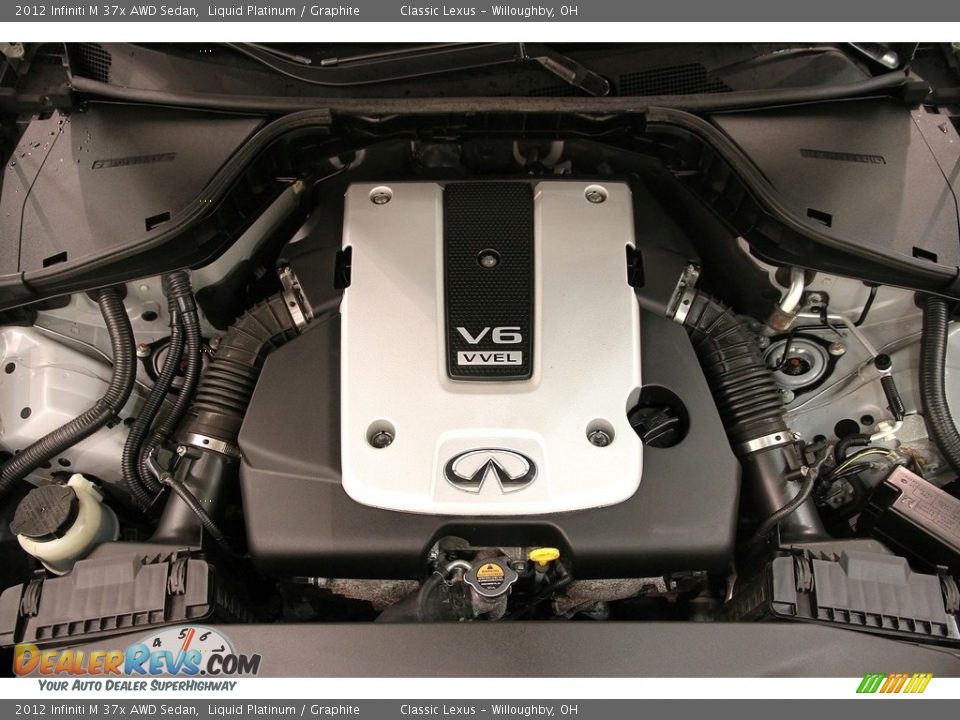 2012 Infiniti M 37x AWD Sedan Liquid Platinum / Graphite Photo #32