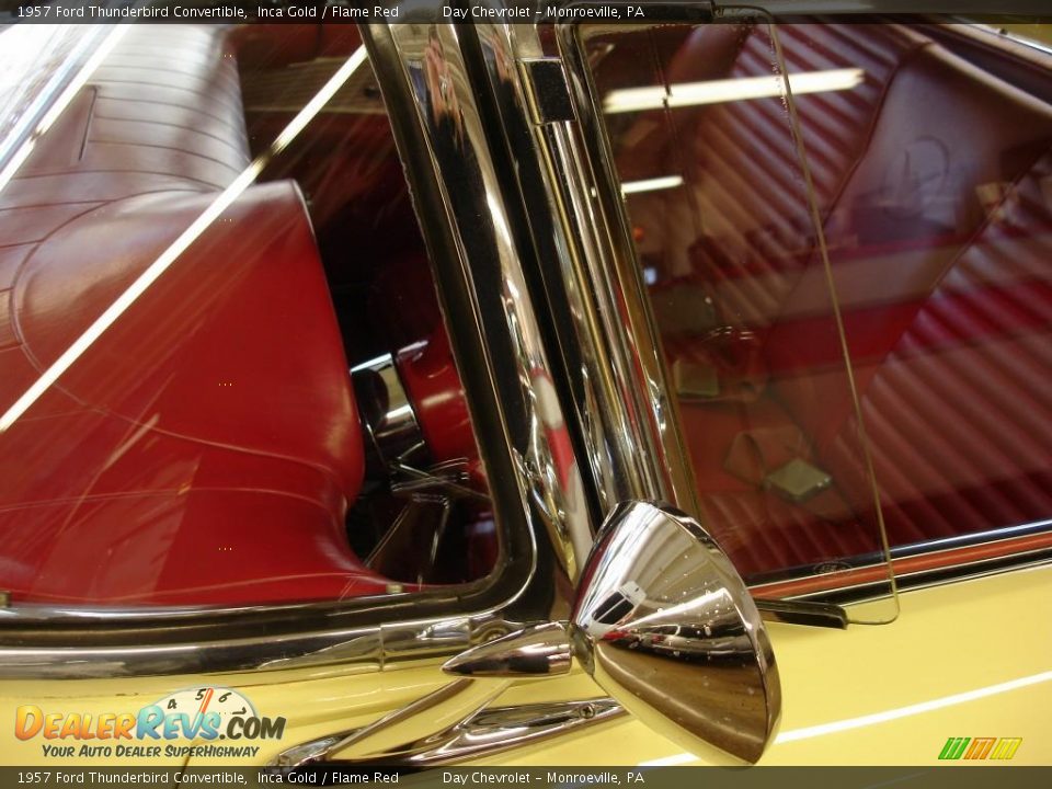 1957 Ford Thunderbird Convertible Inca Gold / Flame Red Photo #20