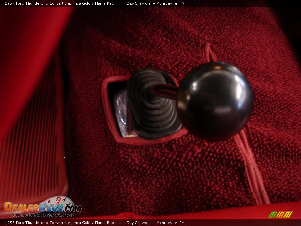 1957 Ford Thunderbird Convertible Inca Gold / Flame Red Photo #28