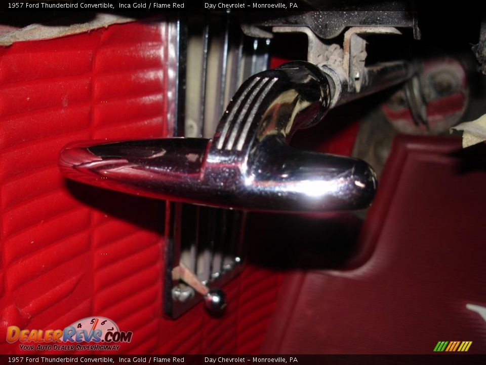 1957 Ford Thunderbird Convertible Inca Gold / Flame Red Photo #35