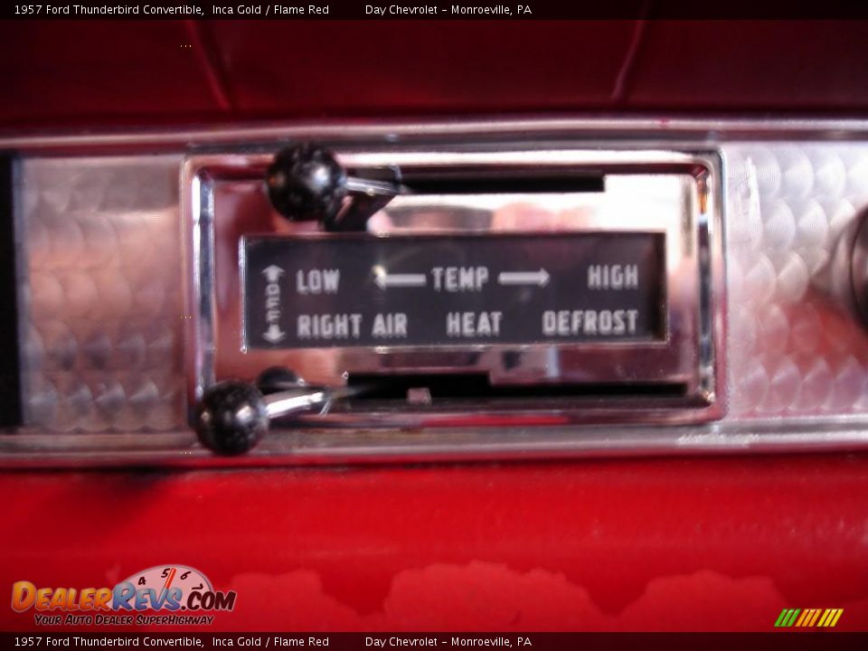 1957 Ford Thunderbird Convertible Inca Gold / Flame Red Photo #36