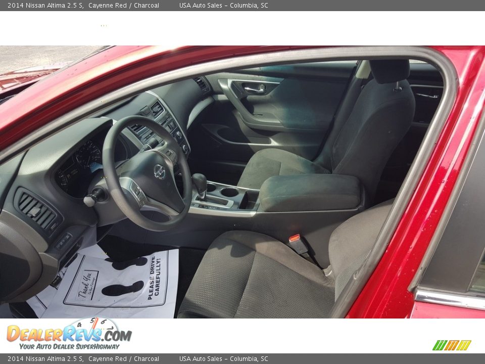 2014 Nissan Altima 2.5 S Cayenne Red / Charcoal Photo #5