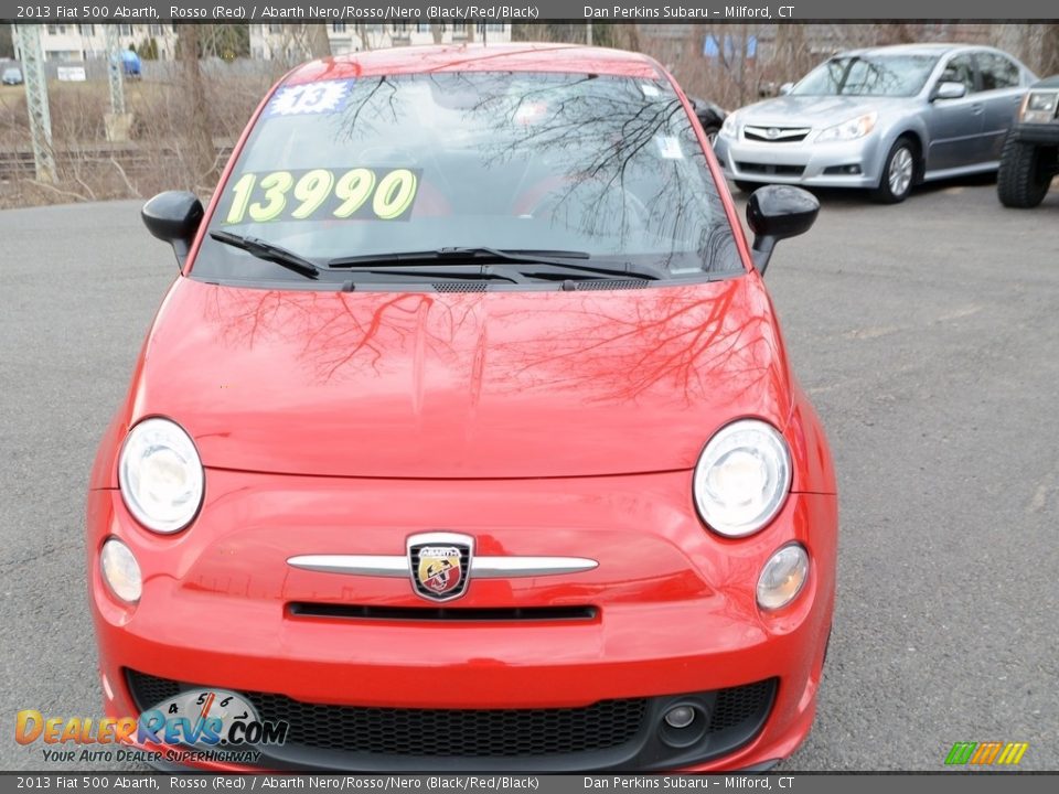 2013 Fiat 500 Abarth Rosso (Red) / Abarth Nero/Rosso/Nero (Black/Red/Black) Photo #2