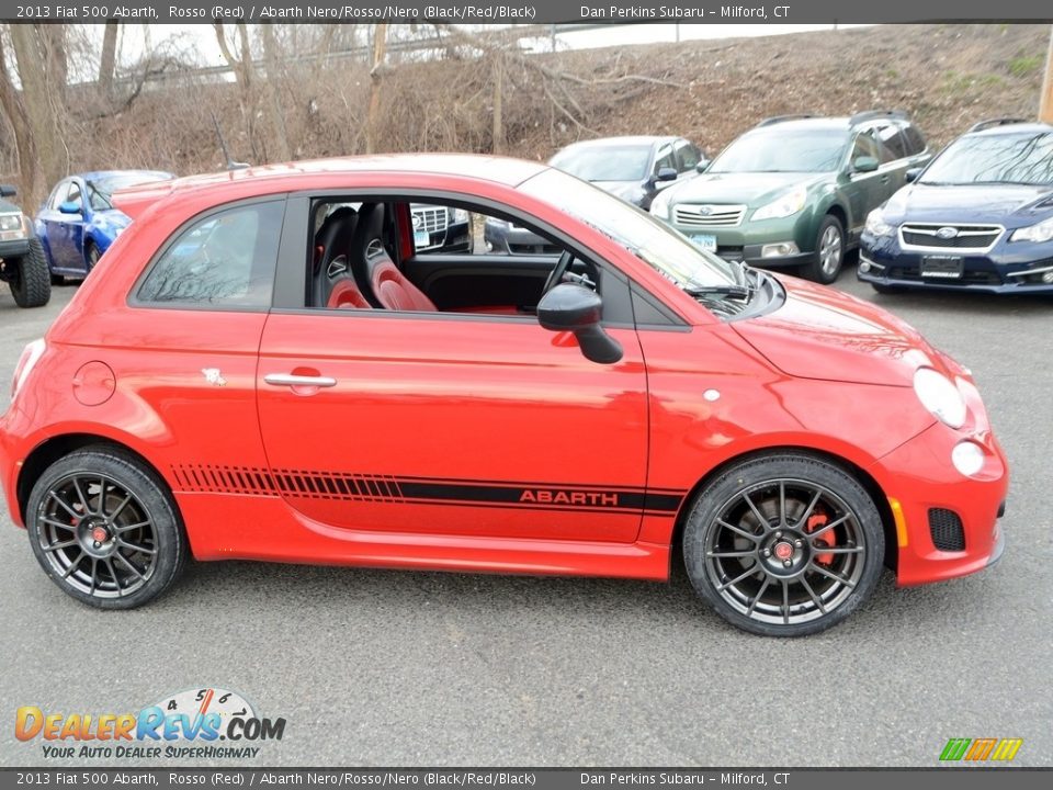 2013 Fiat 500 Abarth Rosso (Red) / Abarth Nero/Rosso/Nero (Black/Red/Black) Photo #4