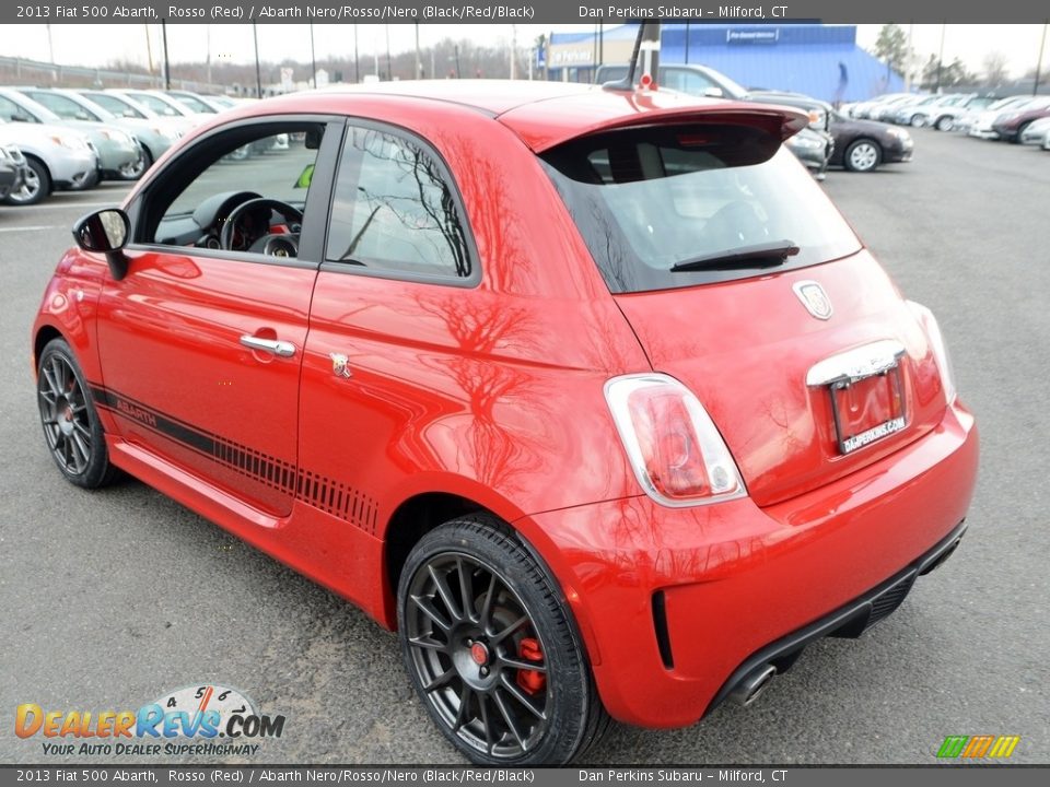 2013 Fiat 500 Abarth Rosso (Red) / Abarth Nero/Rosso/Nero (Black/Red/Black) Photo #10