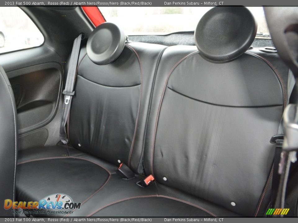 2013 Fiat 500 Abarth Rosso (Red) / Abarth Nero/Rosso/Nero (Black/Red/Black) Photo #16