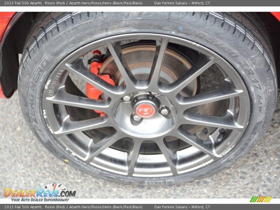 2013 Fiat 500 Abarth Rosso (Red) / Abarth Nero/Rosso/Nero (Black/Red/Black) Photo #19