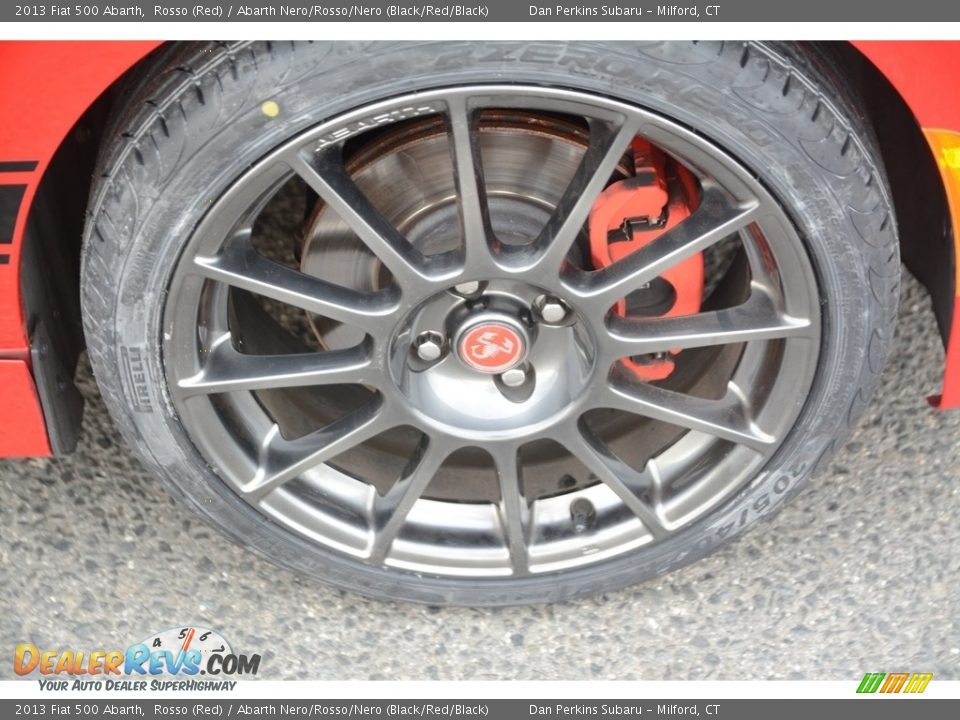2013 Fiat 500 Abarth Rosso (Red) / Abarth Nero/Rosso/Nero (Black/Red/Black) Photo #21