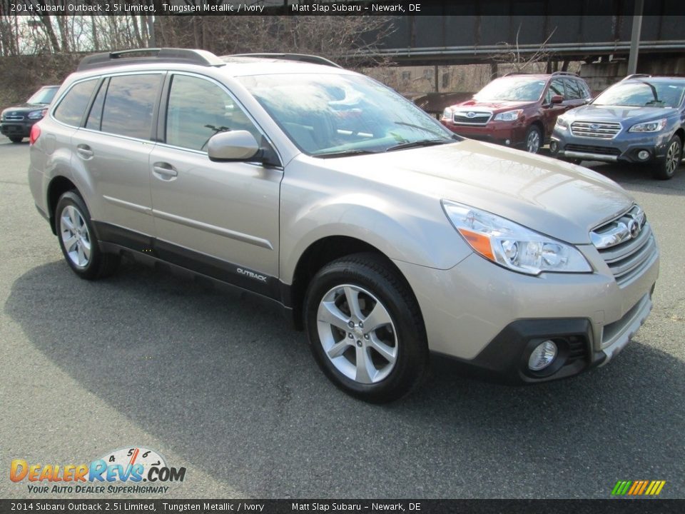 2014 Subaru Outback 2.5i Limited Tungsten Metallic / Ivory Photo #4