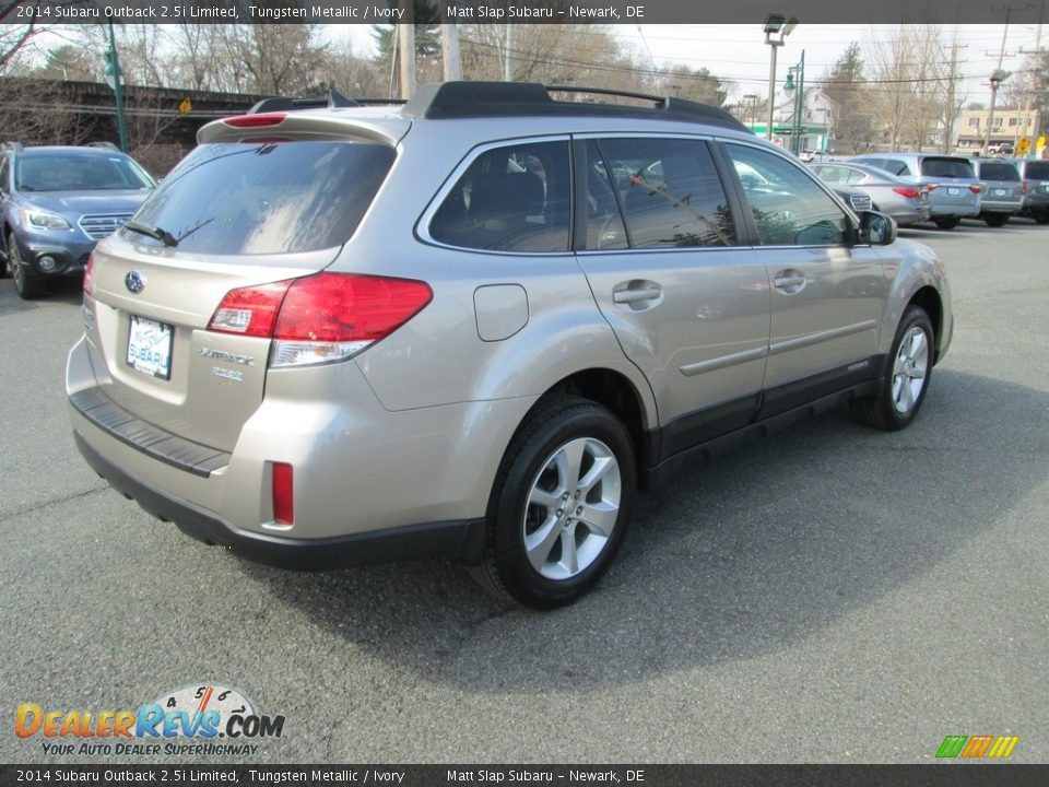 2014 Subaru Outback 2.5i Limited Tungsten Metallic / Ivory Photo #6