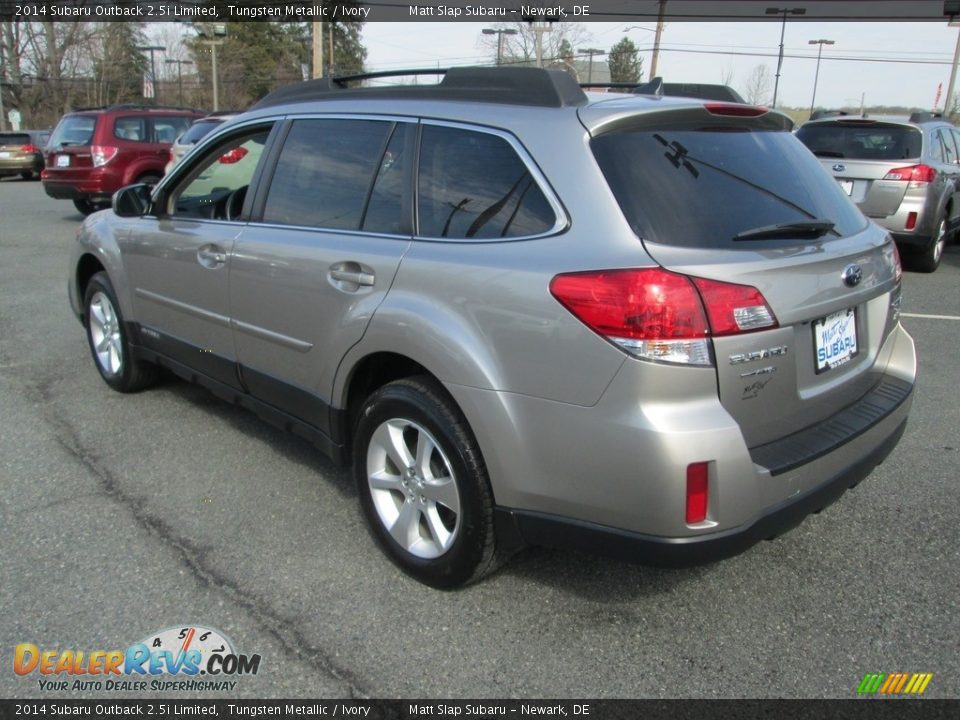 2014 Subaru Outback 2.5i Limited Tungsten Metallic / Ivory Photo #8