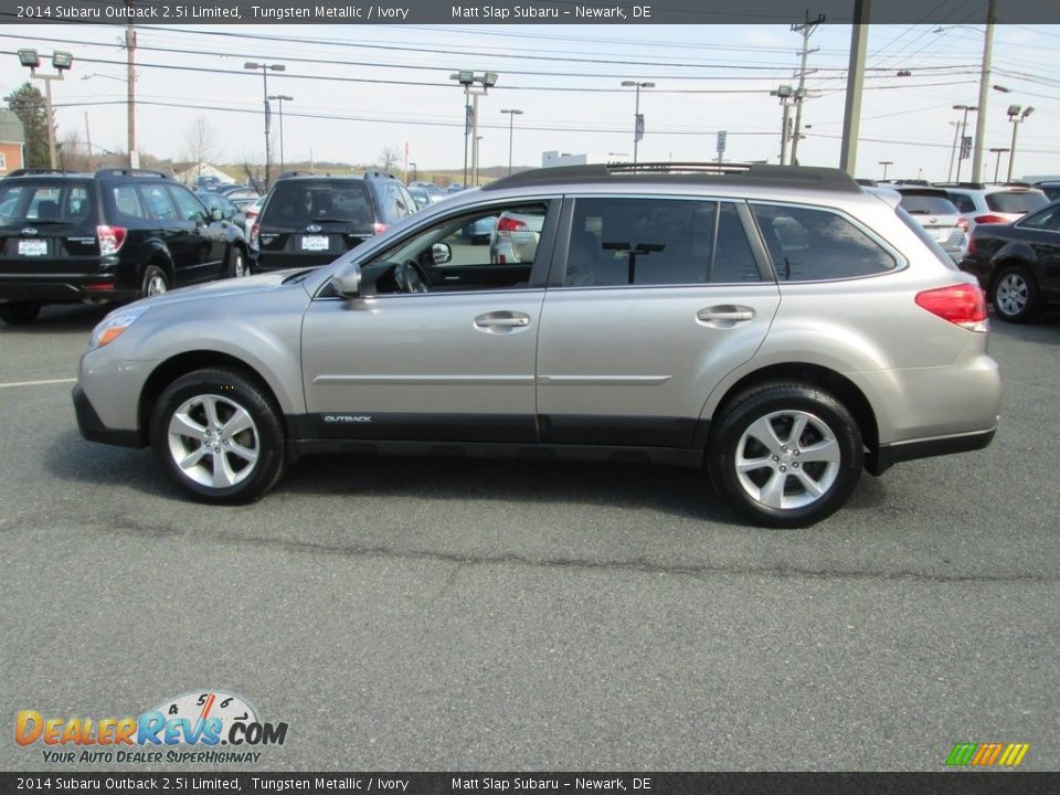 2014 Subaru Outback 2.5i Limited Tungsten Metallic / Ivory Photo #9