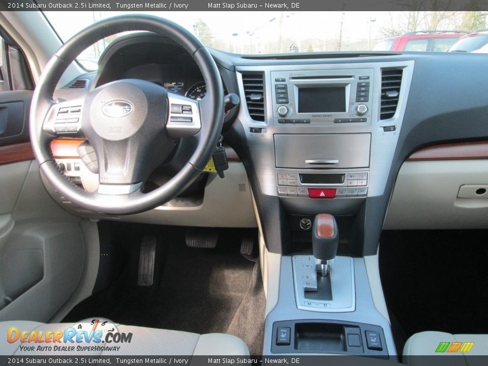 2014 Subaru Outback 2.5i Limited Tungsten Metallic / Ivory Photo #10