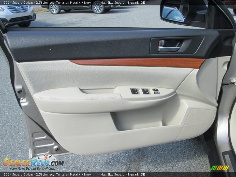 2014 Subaru Outback 2.5i Limited Tungsten Metallic / Ivory Photo #13