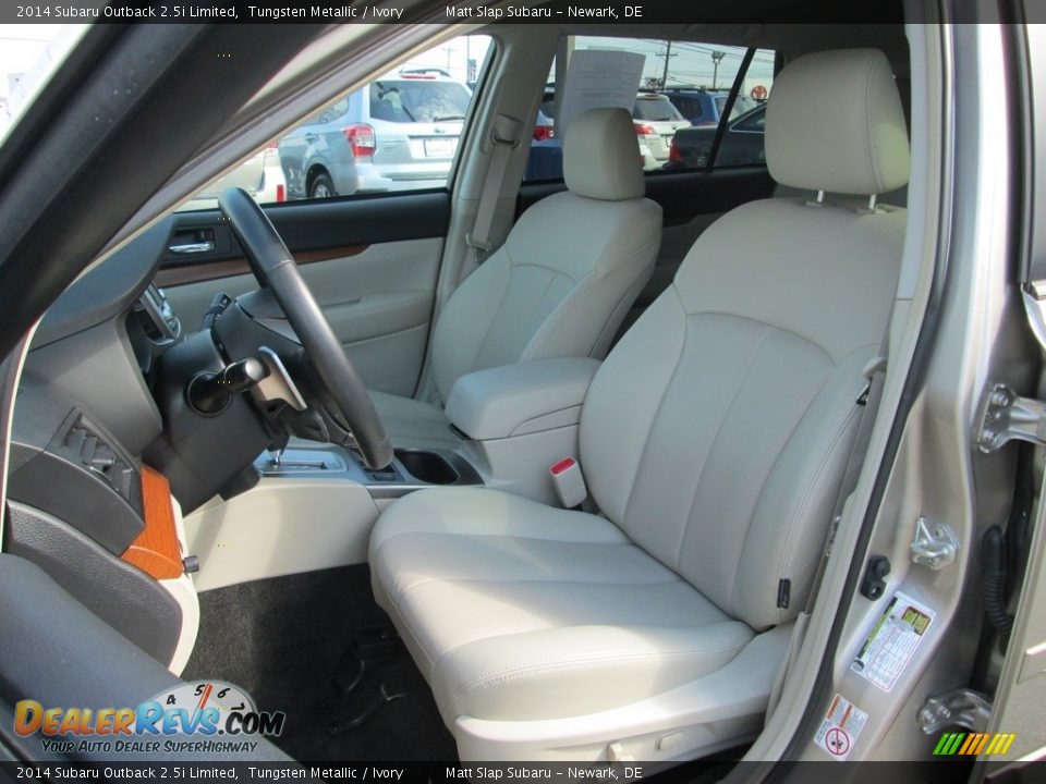 2014 Subaru Outback 2.5i Limited Tungsten Metallic / Ivory Photo #15