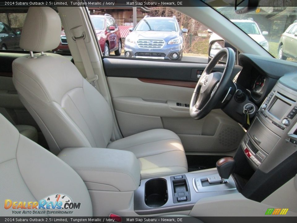 2014 Subaru Outback 2.5i Limited Tungsten Metallic / Ivory Photo #16
