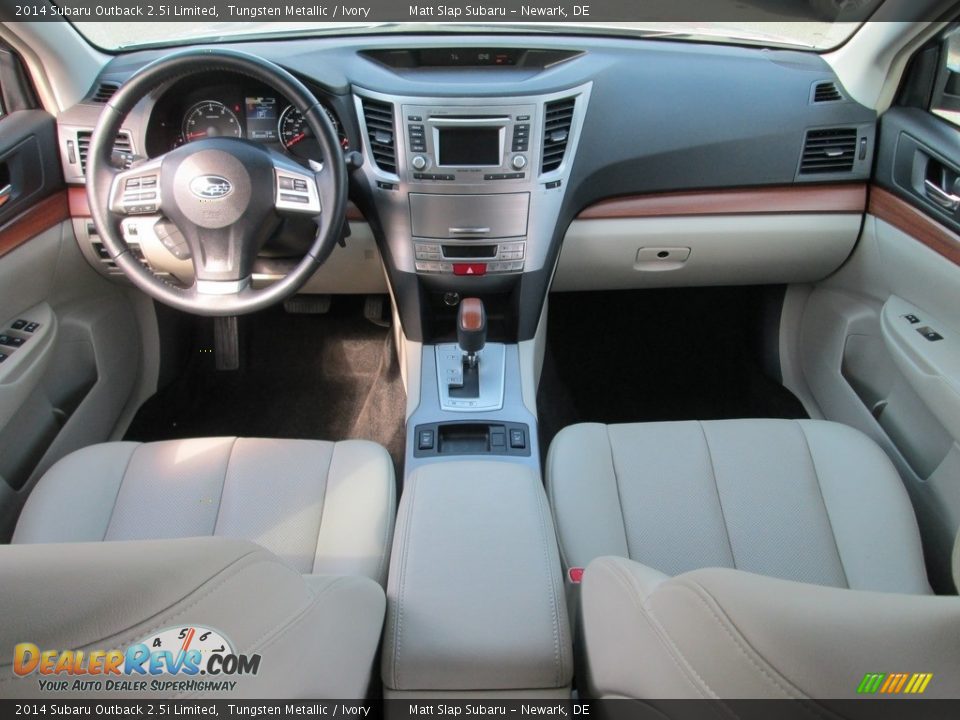 2014 Subaru Outback 2.5i Limited Tungsten Metallic / Ivory Photo #24