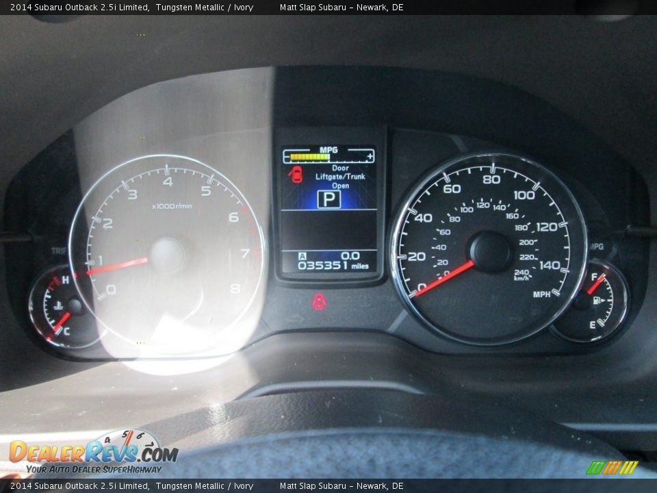 2014 Subaru Outback 2.5i Limited Tungsten Metallic / Ivory Photo #27