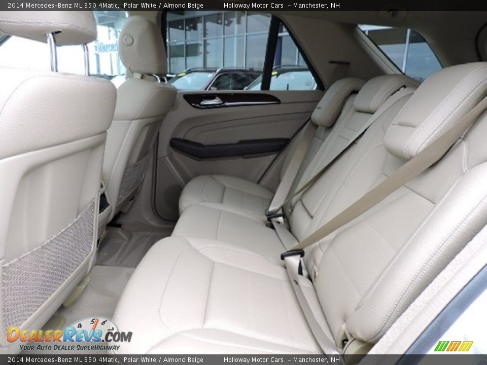 2014 Mercedes-Benz ML 350 4Matic Polar White / Almond Beige Photo #8
