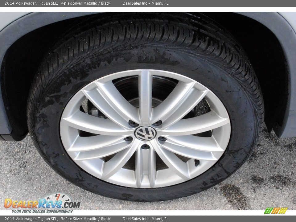 2014 Volkswagen Tiguan SEL Reflex Silver Metallic / Black Photo #11
