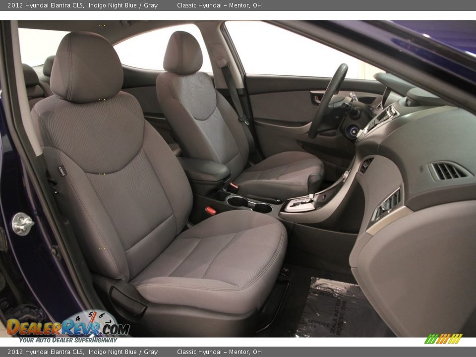 2012 Hyundai Elantra GLS Indigo Night Blue / Gray Photo #11