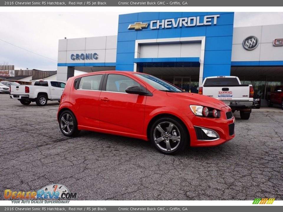 2016 Chevrolet Sonic RS Hatchback Red Hot / RS Jet Black Photo #1