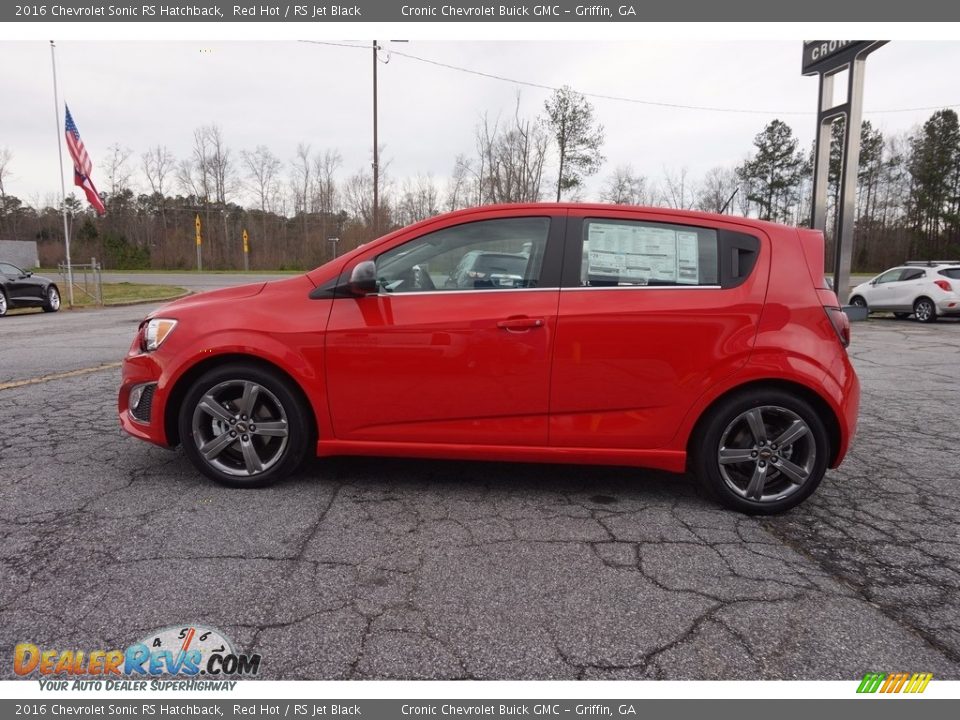 Red Hot 2016 Chevrolet Sonic RS Hatchback Photo #4