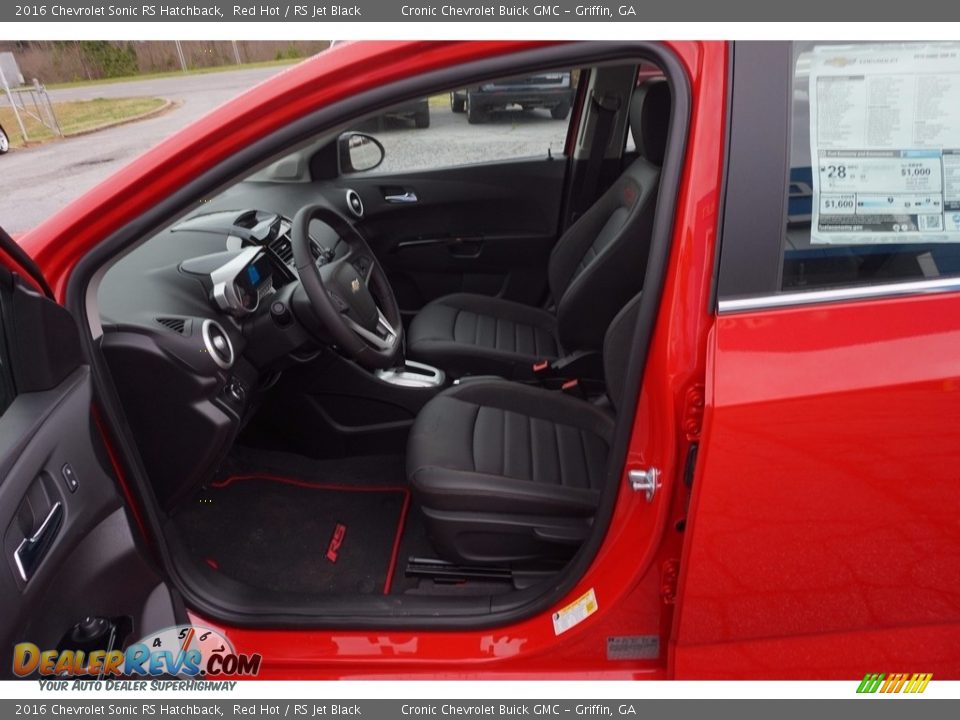 2016 Chevrolet Sonic RS Hatchback Red Hot / RS Jet Black Photo #9