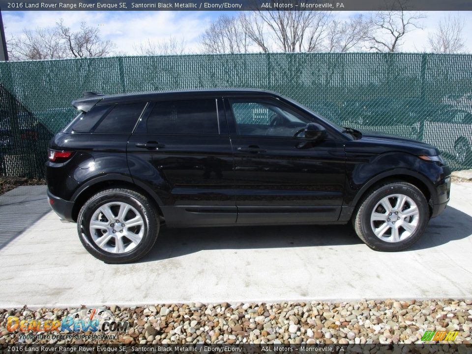 2016 Land Rover Range Rover Evoque SE Santorini Black Metalllic / Ebony/Ebony Photo #2