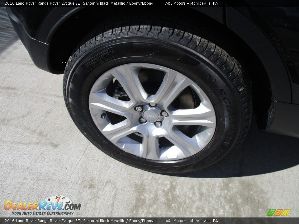 2016 Land Rover Range Rover Evoque SE Santorini Black Metalllic / Ebony/Ebony Photo #3